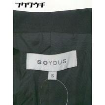 ◇ SOYOUS ソユーズ 1B シングル 長袖 テーラード ジャケット サイズS ブラック メンズ_画像4