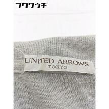 ◇ UNITED ARROWS ユナイテッドアローズ ボトルネック 長袖 ジップアップ パーカー サイズS グレー メンズ_画像4