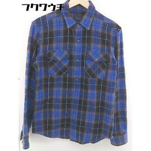 ◇ MIND BLOW マインドブロウ MEN'S BIGI メンズビギ シャツ 長袖 シャツ サイズ3 ブルー系 メンズ
