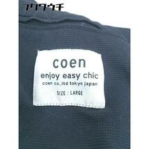 ◇ coen コーエン シングル 2B 長袖 テーラードジャケット サイズL ネイビー メンズ_画像5