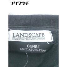 ◇ LANDSCAPE ランドスケープ 半袖 Tシャツ カットソー 表記なし ブラック ホワイト系 メンズ_画像6