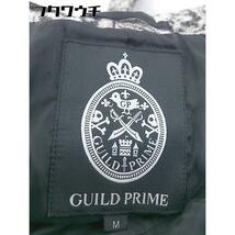 ■ ◎ GUILD PRIME ギルドプライム ウエストベルト 総柄 長袖 コート サイズM グレー系 ブラック系 メンズ_画像4