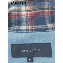 ◇ ◎ SHIPS JET BLUE シップスジェットブルー チェック 長袖 シャツ サイズM ブルー系 メンズ_画像6