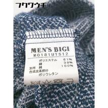 ◇ MEN'S BIGI メンズビギ 2B 七分袖 テーラードジャケット サイズL ネイビー ホワイト系 メンズ_画像6