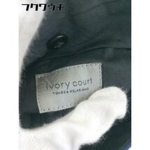 ◇ ivory court アイボリーコート ロールアップ パンツ サイズ46 ネイビー メンズ_画像5