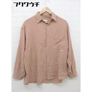 ◇ 417 EDIFICE BIG SHIRTS フォーワンセブン エディフィス 長袖 シャツ ピンク系 メンズ