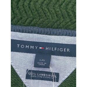 ◇ TOMMY HILFIGER トミーヒルフィガー 長袖 ニット カーディガン サイズL グリーン メンズの画像4