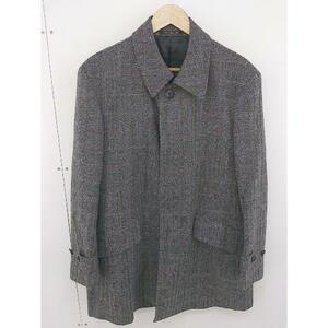 ◇ EURO TAYLOR & Co ユーロテイラー Lanificio di play ウール カシミヤ 長袖 コート サイズ48 グレー系 メンズ