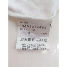 ◇ HARE ハレ プリント 刺繍 長袖 Tシャツ カットソー サイズM ホワイト系 ブラック メンズ P_画像5
