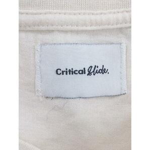 ◇ Critical Slide?クリティカルスライド 刺繍 半袖 Tシャツ カットソー サイズM アイボリー系 メンズ Pの画像4