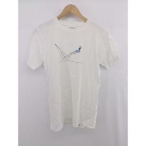 ◇ NORSE PROJECTS ノース プロジェクツ プリント シンプル 半袖 Tシャツ カットソー サイズM ホワイト マルチ メンズ P