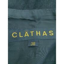 ◇ CLATHAS クレイサス ウール 膝丈 フレア スカート サイズ 38 ブラック レディース_画像4