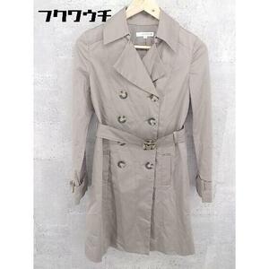 * * KLEIN PLUS clamp ryus waist belt attaching long sleeve trench coat size 38 gray ju lady's 