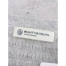 ◇ BEAUTY&YOUTH UNITED ARROWS アンゴラ混 ラメ ウール ニット 長袖 セーター グレー レディース_画像4