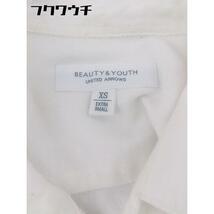 ◇ ◎ BEAUTY & YOUTH ビューティアンドユース UNITED ARROWS 長袖 シャツ サイズXS ホワイト レディース_画像4