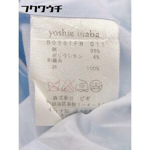 ◇ yoshie inaba ヨシエイナバ ロゴ 刺繍  長袖 シャツ 42 ライトブルー * 1002799849586の画像5