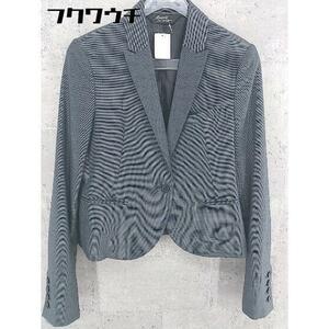 * MOUSSY Moussy одиночный 1B длинный рукав tailored jacket размер 2 черный белый женский 