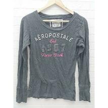 ◇ AEROPOSTALE エアロポステール 長袖 Tシャツ カットソー L/G グレー レディース_画像2