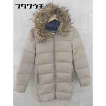 ■ gap outdoor edition フェイクファー付き ジップアップ ダウン コート XXSサイズ グレージュ レディース_画像1