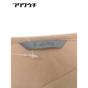 ◇ B ability ビーアビリティ 長袖 カットソー サイズ36 ベージュ系 レディースの画像4