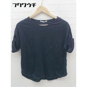 ◇ URBAN RESEARCH DOORS アーバンリサーチ ドアーズ 半袖 Tシャツ カットソー サイズONE ネイビー レディース