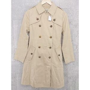 * * BALLSEY ball ji.TOMORROWLAND waist ribbon attaching long sleeve trench coat size 38 beige group lady's v