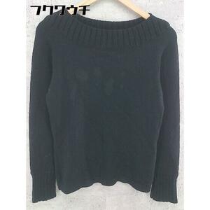 ◇ UNTITLED アンタイトル ウール ニット 長袖 セーター サイズ4 ブラック レディース