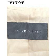 ■ INTERPLANET インタープラネット チャイニーズラクーンファー 長袖 ジャケット サイズ02 ベージュ レディース_画像4