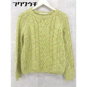 * KBFke- Be efURBAN RESEARCH long sleeve knitted sweater size O green group lady's 