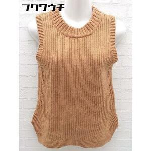 * BEAMS HEART Beams Heart cotton knitted sweater the best Brown lady's 