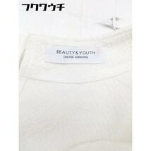 ◇ BEAUTY & YOUTH ビューティアンドユース UNITED ARROWS ノースリーブ カットソー オフホワイト レディース_画像4