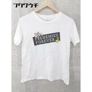 ◇ GU ジーユー TOM AND JERRY 半袖 Tシャツ カットソー サイズL ホワイト レディース