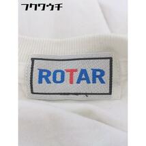 ◇ ROTAR ローター プリント クルーネック 長袖 Tシャツ カットソー ホワイト レディース_画像4