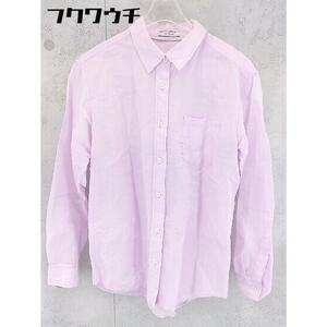 ◇ BAYFLOW ベイフロー リネン混 長袖 シャツ サイズ3 ピンク レディース