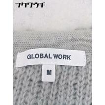 ◇ GLOBAL WORK グローバルワーク ループヤーン 長袖 ニット カーディガン サイズM ブルー系 レディース_画像4