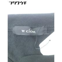 ◇ ◎ w closet ダブルクローゼット タグ付き 長袖 トレーナー サイズF ブラック レディース_画像4