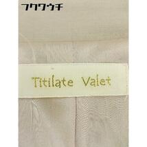 ◇ Titilate Valet ティティレートヴァレット フリル 長袖 ジャケット サイズF ベージュ レディース_画像4