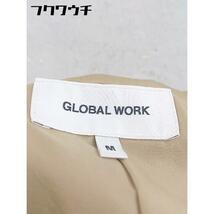 ◇ ◎ GLOBAL WORK グローバルワーク ウエストベルト付き 長袖 トレンチ コート サイズM ベージュ系 レディース_画像4