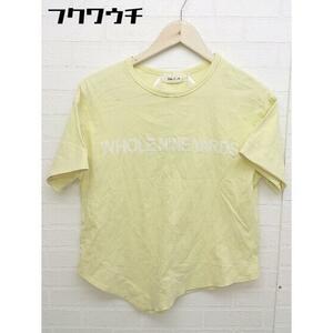 ◇ Mila Owen ミラ オーウェン 半袖 Ｔシャツ カットソー サイズF イエロー系 レディース