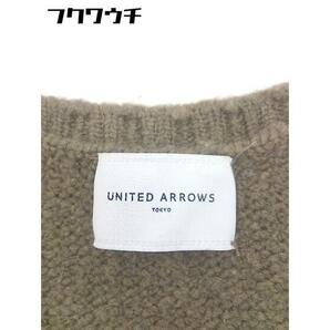 ◇ UNITED ARROWS ユナイテッドアローズ Vネック ウール ニット セーター ブラウン レディースの画像4