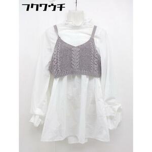 * continuer de NICE CLAUP Nice Claup One-piece the best ensemble size F white purple lady's 