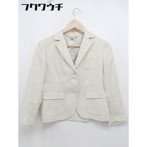 ◇ KUMIKYOKU クミキョク 七分袖 テーラード ジャケット サイズ2 オフホワイト レディース