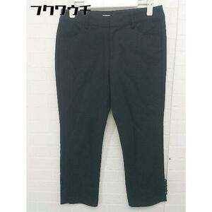 * ef-de ef-de hem button cotton pants size 11 black lady's 