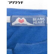 ◇ BEAMS HEART ビームス ハート ボーダー 長袖 トレーナー カットソー ブルー ホワイト レディース_画像4