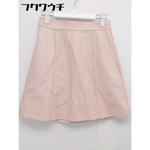 * MOUSSY Moussy leather style Mini trapezoid skirt size 1 Pink Lady -s