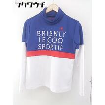 ◇ le coq sportif? ルコックスポルティフ タートルネック 長袖 トレーナー サイズ L ブルー ホワイト レッド レディース_画像2