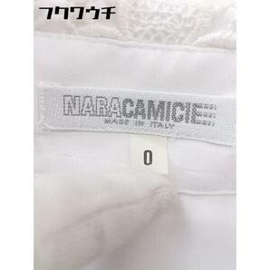 ◇ ◎ NARA CAMICIE ナラカミーチェ イタリア製 長袖 シャツ ブラウス サイズ0 ホワイト レディースの画像4