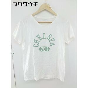 ◇ MACPHEE マカフィー フロントロゴ 半袖 Tシャツ カットソー サイズS ホワイト レディース