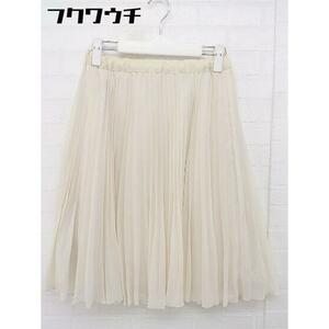 * SHIPS Ships knees height pleated skirt size M beige group lady's 