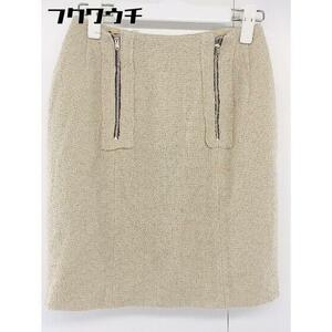 * ZUCCa Zucca Mini tight narrow skirt size M beige group lady's 